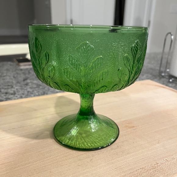 Vintage FTD Glass Footed Candy Dish - Picture 2 of 5